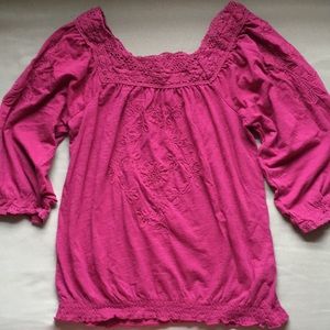 RXB Lace detail boho top